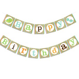 Dinosaur Birthday Banner Dinosaur Happy Birthday Banner Dinosaur Birthday Decorations Cute Dinosaur Happy Birthday Sign for Boys Dino Theme Party Favors Birthday Supplies Happy Birthday Banner Pastel