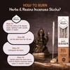 White Incense Sticks 9 Sticks 17cm 100% Natural Handmade
