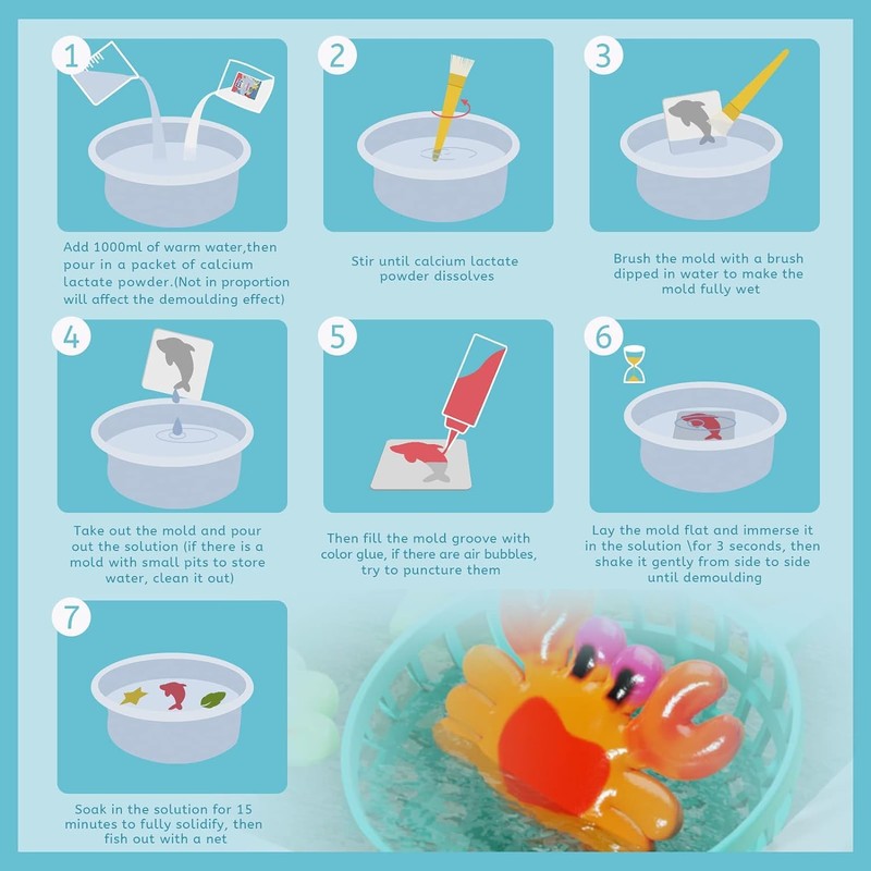 Coniuty Magic Water Elf Toy Powder Refill 6 Packs +