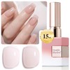 Double Rhythm Translucent Gel Polish Sheer Neutral Natural Light Milky