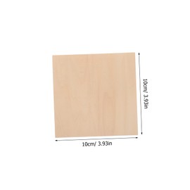 jojofuny 10pcs Thin Basswood Sheets for Woodworking Pyrography and DIY Craft Projects