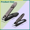 GLAMFIELDS Nail Clipper with Catcher, Large Fingernail Toenail Clipper,Slanted Edge