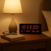 LED Digital Wall Clock 35x15cm – Large Display with Date,