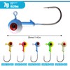 Generic 40pcs Crappie Lures kit Jig Heads Hooks Kit Paddle