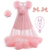 Btonai Pink Witch Costume for Girls Pink 2 Piece Pajamas
