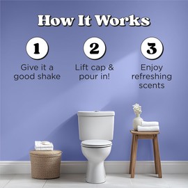 Poo-Pourri Lavender Peppermint Before-You-Go Air & Toilet Spray 16fl oz Refill - Over 800 Uses - Instantly Trap Bathroom Odor - Plant Based Ingredients & Essential Oils - Bathroom Set Refresher