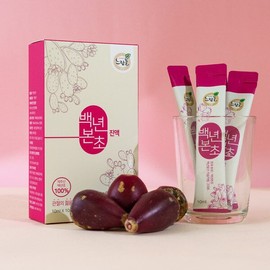 푸른들 백년초 진액 겔 스틱 손바닥 선인장 엑기스 백년본초 10ml x 10포 1box Green Field Cactus Extract Gel Stick, 10ml x 10 Pouches, 1 Box