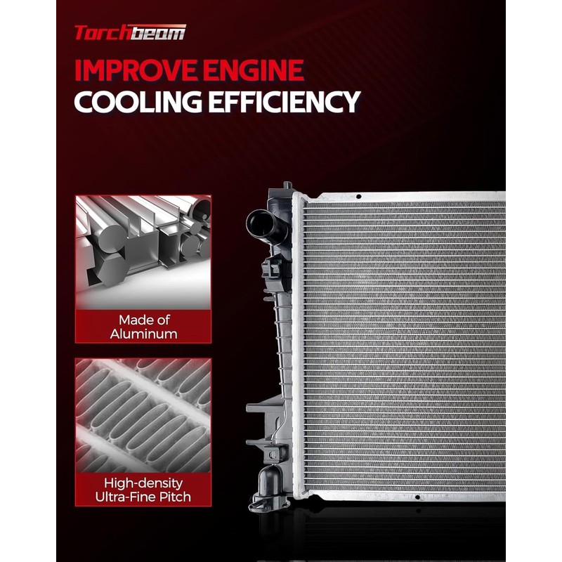 Torchbeam CU2791 Vehicle Radiators for 2004 2006-2020 Express 3500 6.0L,