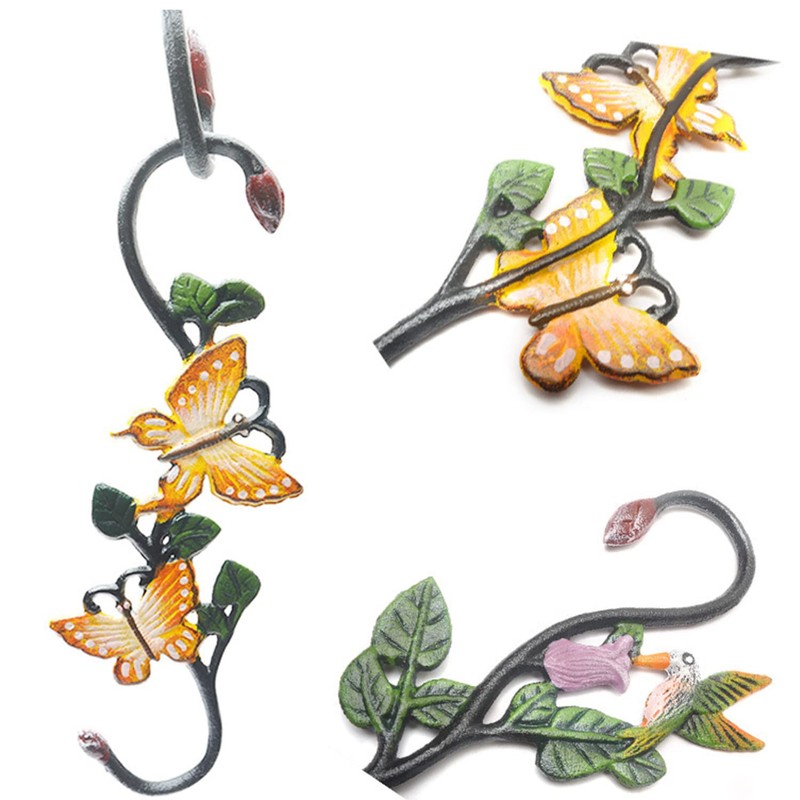 LFWATAXY 3PCS Cast Iron Plant S Hangers, Decorative S Hook