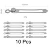 TENOC Silicone Cable Ties 10 Pcs Grey Reusable Cable Holder