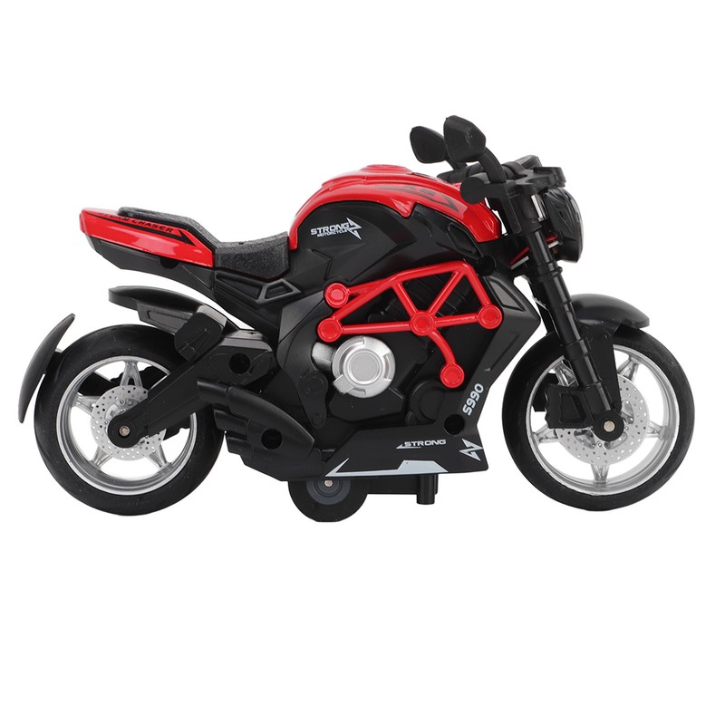 Alloy Motorcycle Model High Simulation Cool Sound Light Pull Back