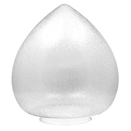 KastLite 88041-CL-8F Polycarbonate Clear Tear Drop with Fitter Neck | 11.95" Height x 12.38" Width x 7.12" ID | Manufactured by Crown Plastics