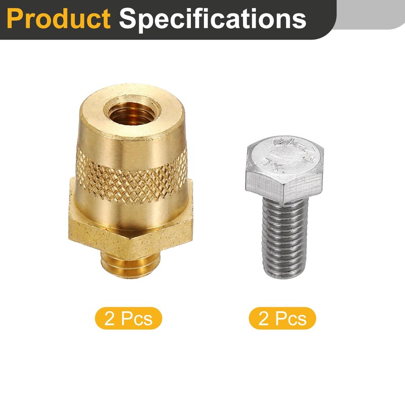 MECCANIXITY 3/8 Inch Battery Terminal Charging Posts Battery Terminal Connector