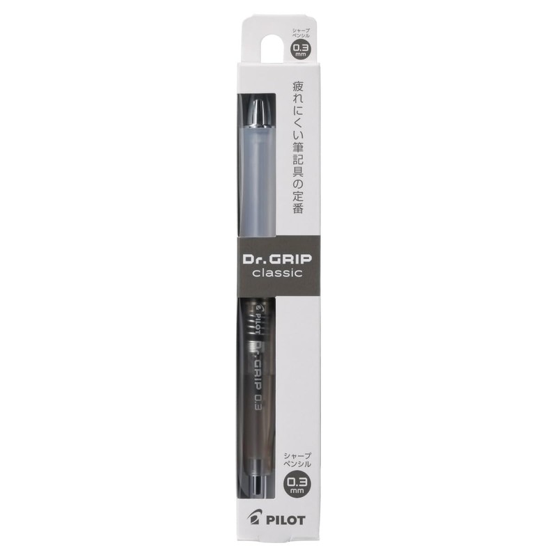 PILOT HDGC13CBE Doctor Grip Classic Mechanical Pencil, 0.3mm, Clear Beige