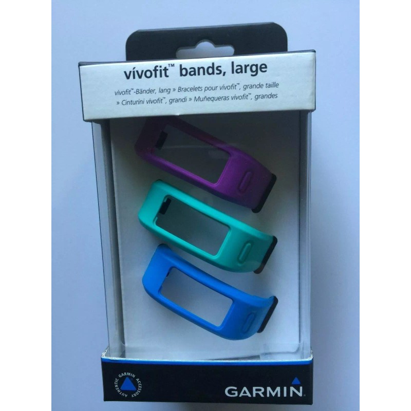 GARMIN Vivofit Replacement bands - 3 Pack (Purple, Teal, Blue)