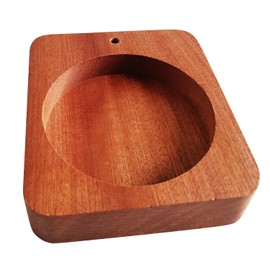 1 Pack Wooden Incense Holder Base for Insence-Stick Holder Ash Catcher with Removable Glass, Inner Diameter 6.8-6.9CM