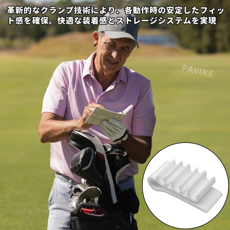 PAVIKE Golf Tee Holder (2 Pcs) Golf Tee Hat Clip