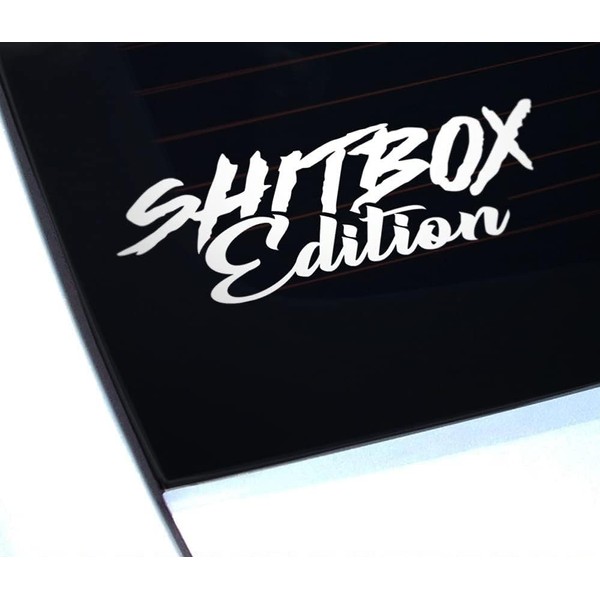 Shitbox Edition Funny Car Sticker, Viny Decal Sticker, Car Window