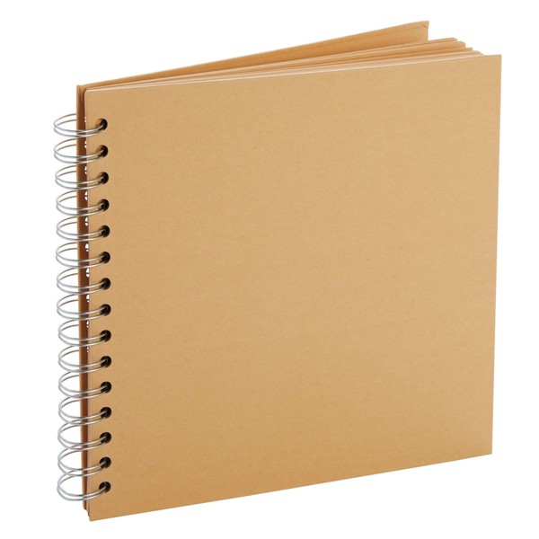 Juvale 80 Pages Hardcover Kraft Scrapbook Albums, Blank Journal for Scrapbooking (8x8 Inches)