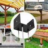 Wpbhk 6x6 Concrete Post Anchor, U Shape Fence Post Holder,