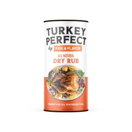 Fire & Flavor Turkey Perfect Natural Dry Rub - Turkey and Chicken Seasoning - Herbs, Spices & Seasonings - Seasonings for Cooking - 8oz.