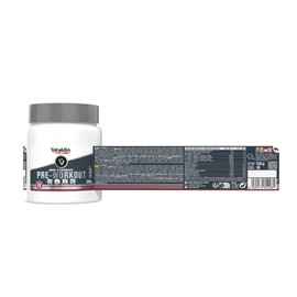 VITALDIN SPORT Energy & Performance Pre Workout - Booster with Caffeine, Creatine, Amino Acids & Vitamins - Improves Performance and Muscle Recovery; Cherry & Watermelon - 330g Powder