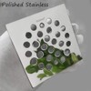 TRUSTMI Square 4-1/4 inch Screw-in Shower Floor Drain Grate Strainer,Polished
