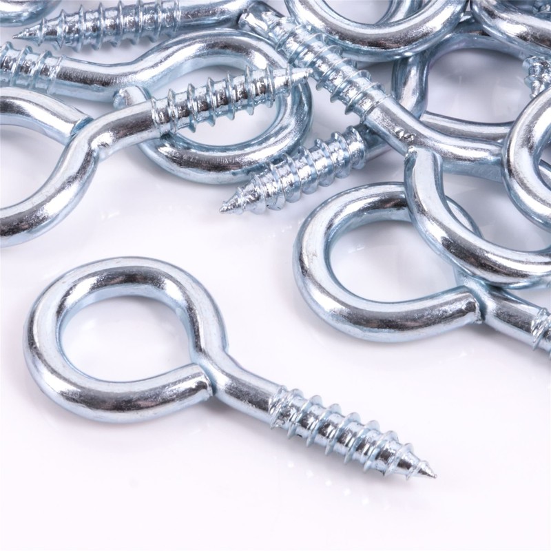 20x Large Heavy Duty Screw in Eyes - 65mm Long
