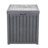 COOBL 51 Gallon Outdoor Deck Box,Resin Storage Box for Patio