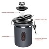1500ML Airtight Coffee Canister with Date Tracker Transparent Window, 18OZ