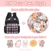 SIORTIO Backpack Ita Bag Pin Display Kawaii Cat-Ear Large Capacity