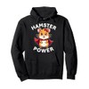 Cute Hamster Power Girl Furry Friend Superhero Pullover Hoodie