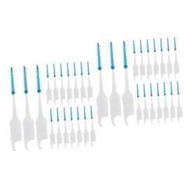 Healeved 2sets Interdental Brush Toothpicks Tooth for Gaps Oral Care Kit for Family Travel Work 200pcs*2