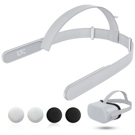 Head Strap for 0culus Quest 2 Headset, Original Replacement Head Strap for 0culus Quest 2, Q-uest 2 Head Strap with 4 Controller Thumb Grip Caps