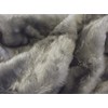 Short Plush Care Bear Faux Fur Fabric Material - Silver