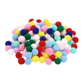 PATIKIL 0.6inch Pom Poms for Crafts, 2Pack 150Pcs High Elastic Fuzzy Pastel Pom Pom Balls for Art Supplies DIY Creative Craft Material Handicraft Decorations, Multicolored