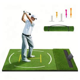 GLUTIA Golf Mats Practice Outdoor, 6x4ft 26mm Golf Hitting Mat