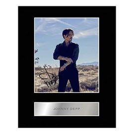 Iconic pics Johnny Depp Signed Mounted Photo Display