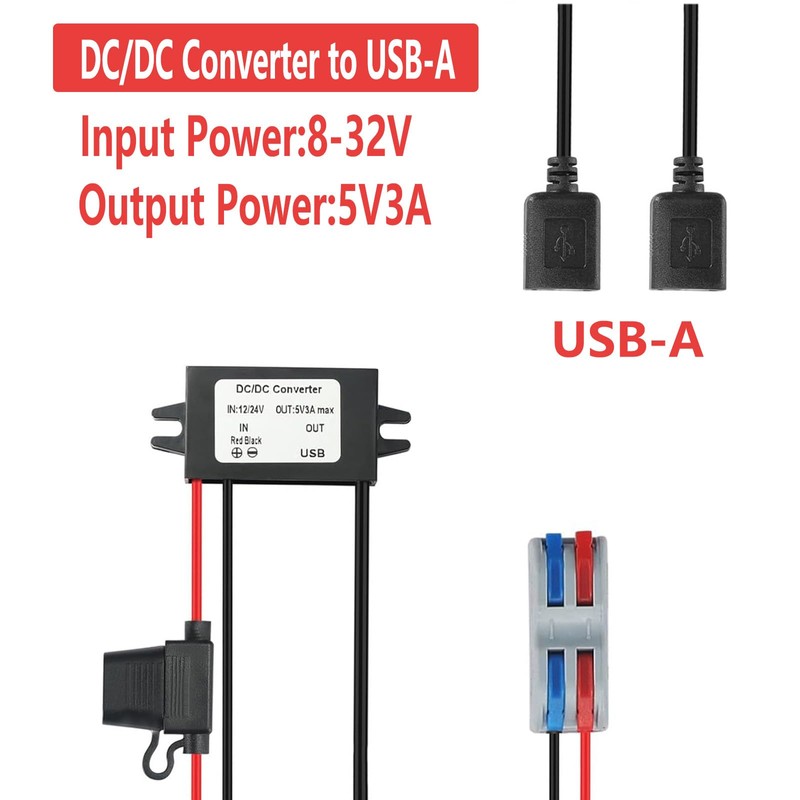 DC 8-32V Step Down to 5V 3A MAX 15W Dual