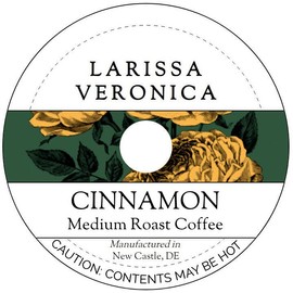 Cinnamon Medium Roast Coffee (Single Serve K-Cup Pods) (Gourmet, Naturally Flavored, Whole Coffee Beans) (12 pods, ZIN: 572136) - 3 Pack