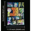 Unbranded Rick and Morty- 3D Poster 3DLenticular Effect-3 Images In
