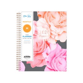 Blue Sky 2020 Planificador mensual, cubierta flexible, encuadernación de doble alambre, 8 pulgadas x 10 pulgadas, Joselyn