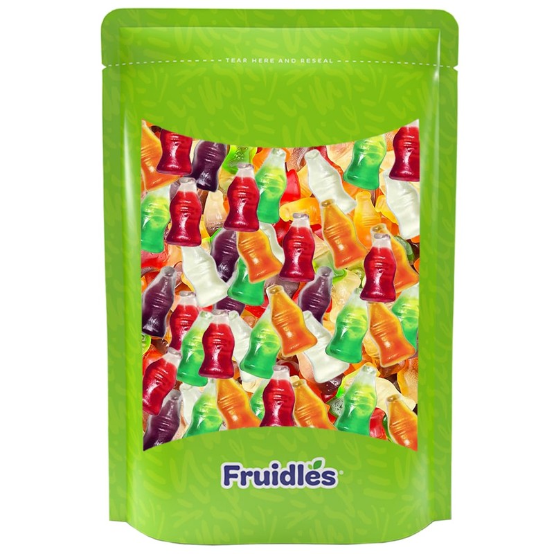 Fruidles Mini Soda Gummy Pop Candy Mix, Delicious Multicolor Fruit