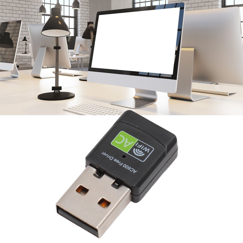 USB WiFi Adapter for PC 600Mbps 2.4G 5G Dual Band