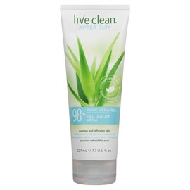 Live Clean Live Clean 98% Aloe Vera Gel, 227 mL, clear