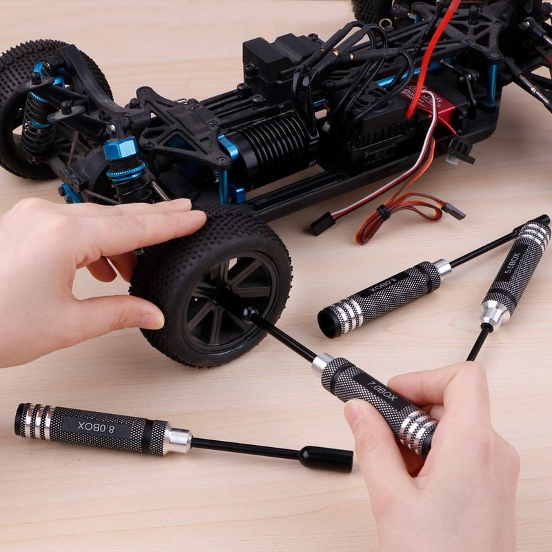 Gruiqrd Hex Screw Driver, 4pcs RC Tools Kit Hexagon Screwdriver