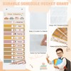 Daily Schedule Pocket Chart for Classroom,Boho Classroom Schedul Kit with