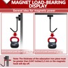3-H Magnet Hooks Heavy Duty 4 Pack Without Drill -