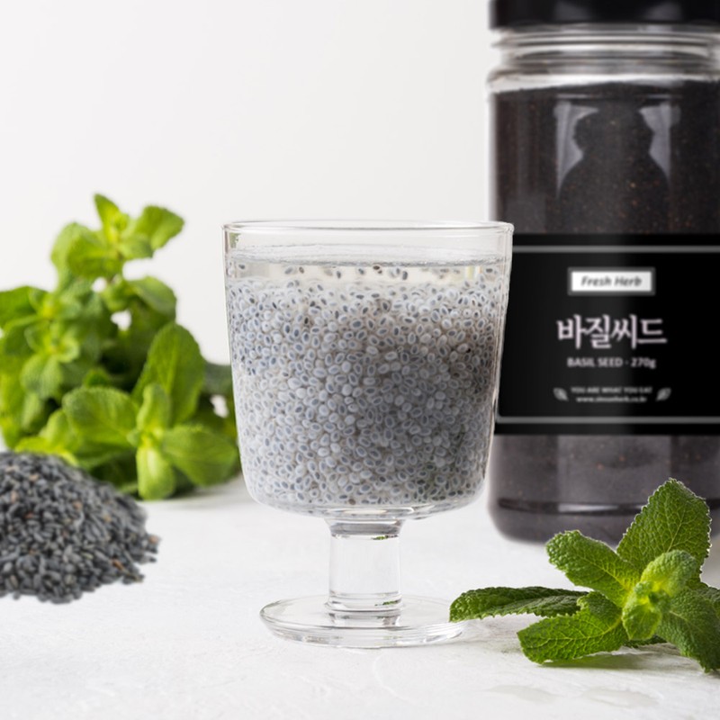 Fresh herbal basil seeds 270g / 신선약초 바질씨드 270g