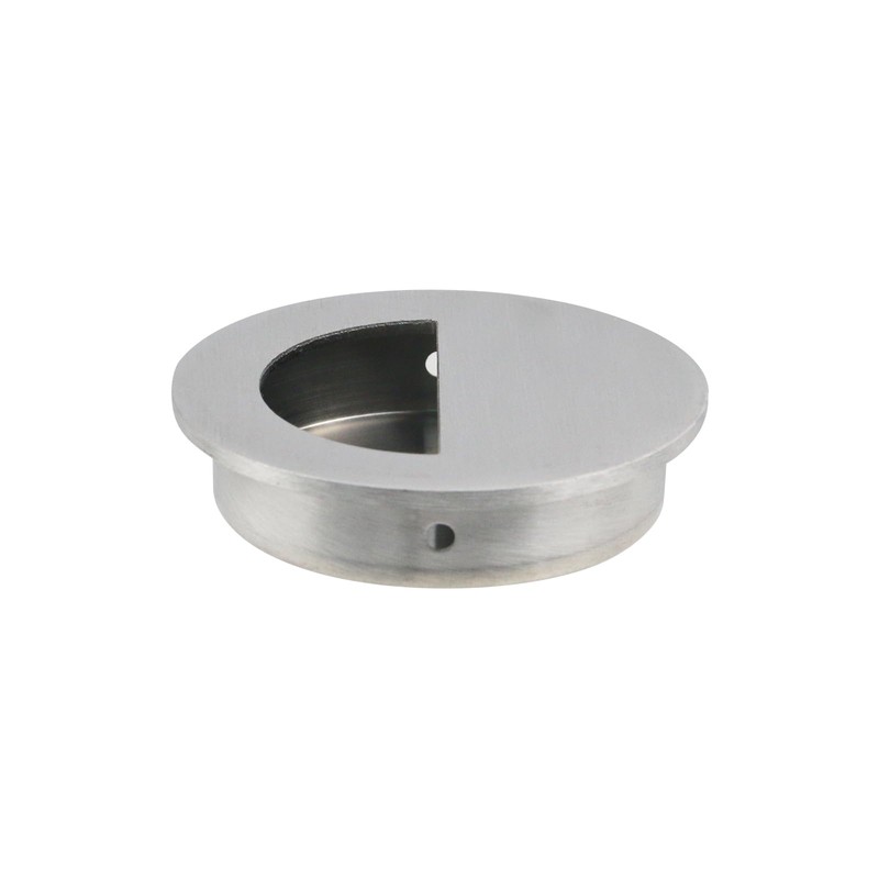 Geesatis Round Hidden Concealed Door Pulls,Flush Pocket Door Handles,Stainless Steel